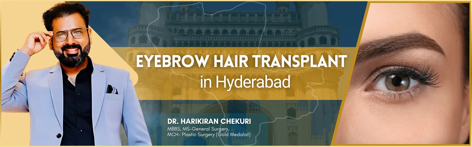 Eyebrow Hair Transplant in Hyderabad