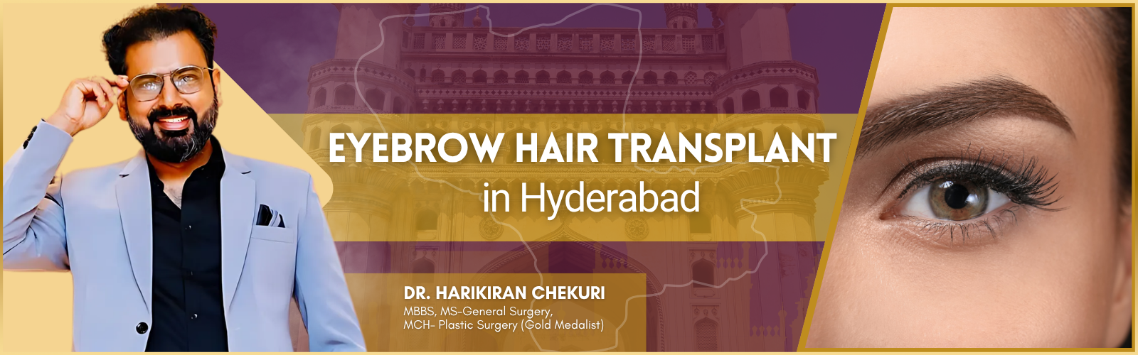 Eyebrow Hair Transplant in Hyderabad