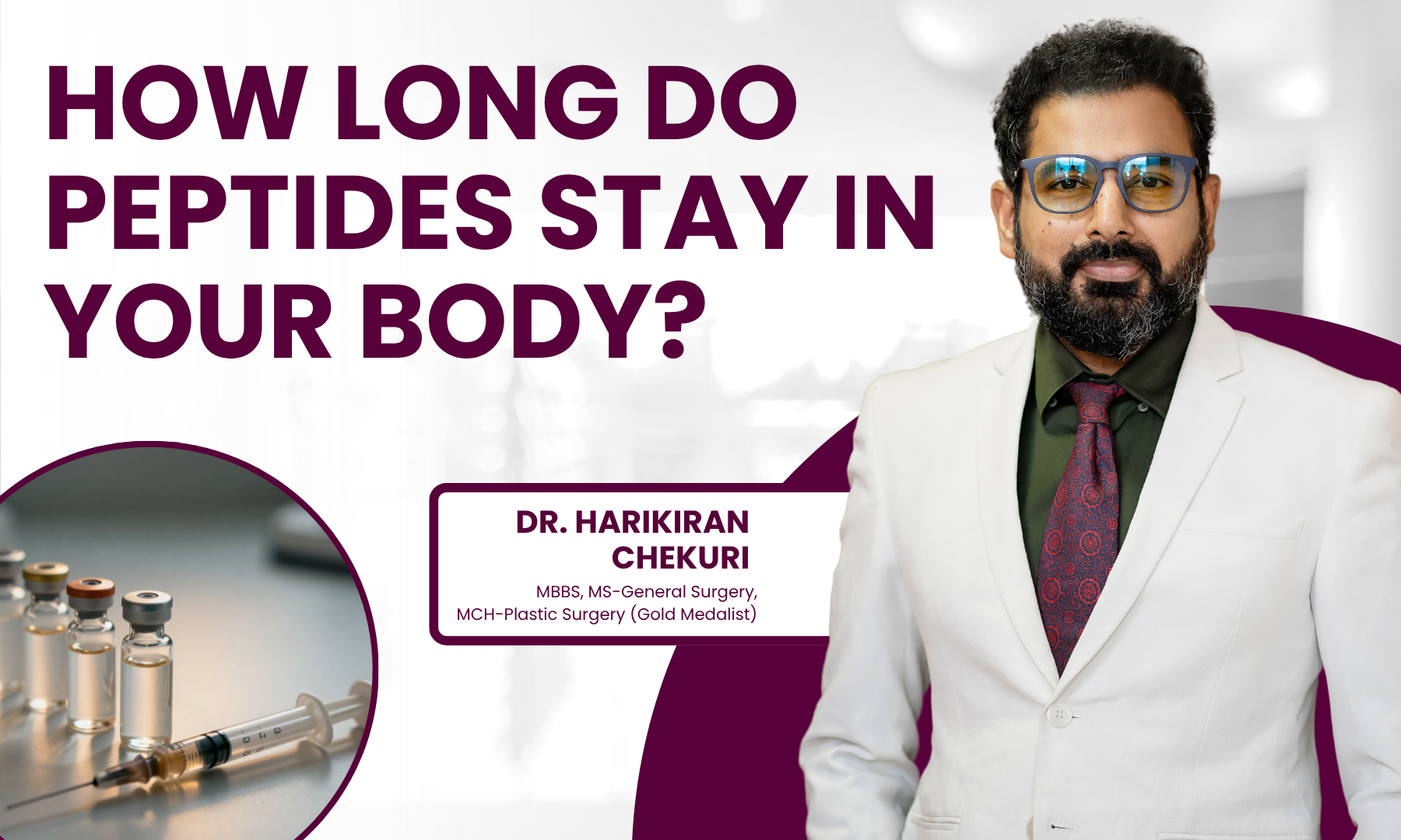 How Long Do Peptides Stay in Your Body | Redefine Can I Colour My Hair After Transplant - Dr. Harikiran Chekuri